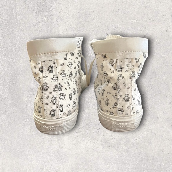 **SOLD** Saint Laurent Robot High Top Sneakers - Picture 3 of 10